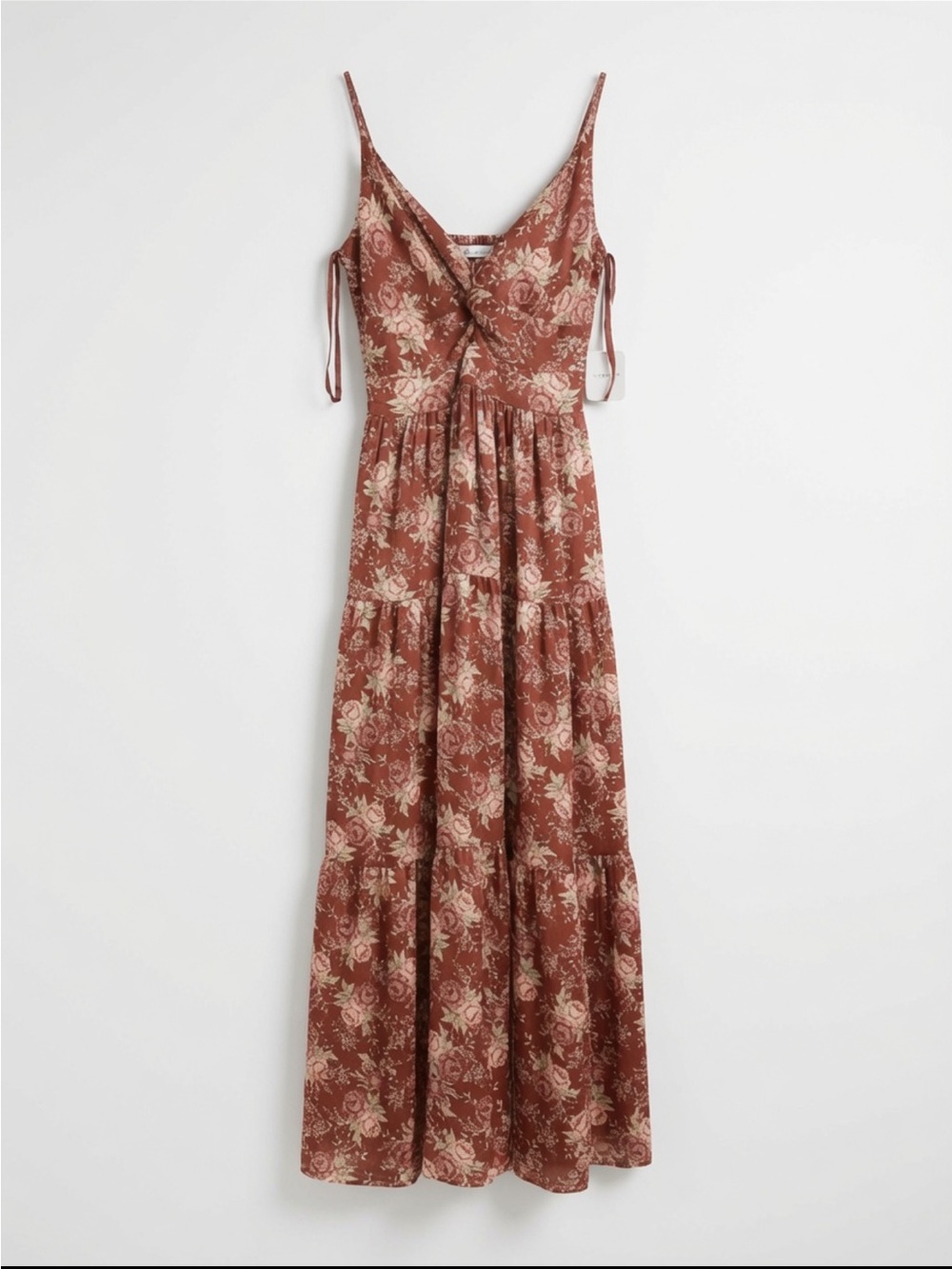 Altar'd State Dusty Rose Floral Midi Dress